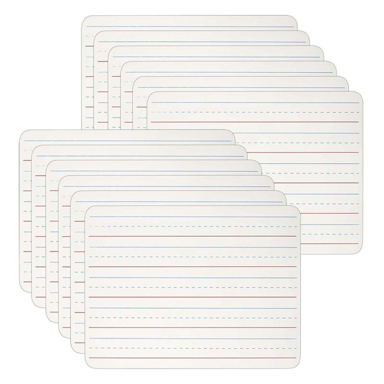Dry Erase Lap Board, 1-Sided Lined, 9 X 12, Pack Of 12